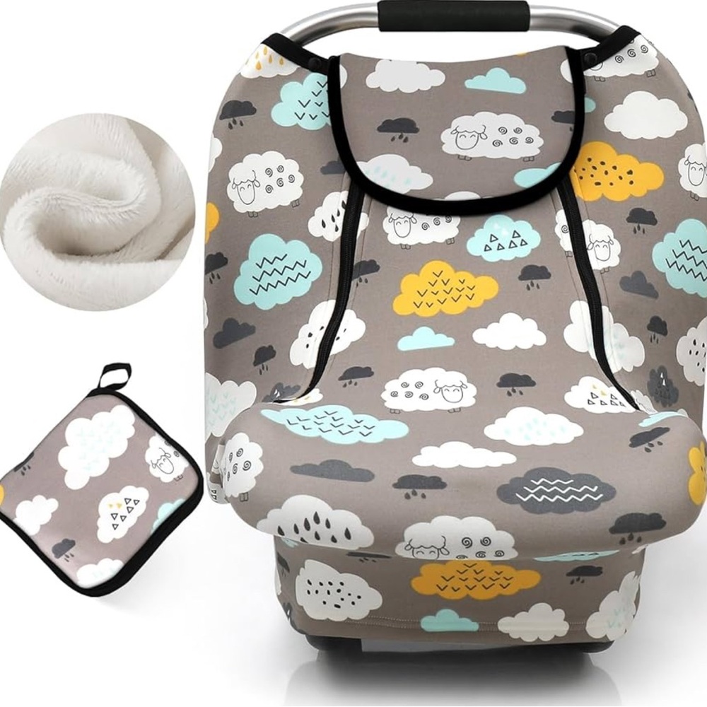 Cloud Print Baby Car Seat Cover